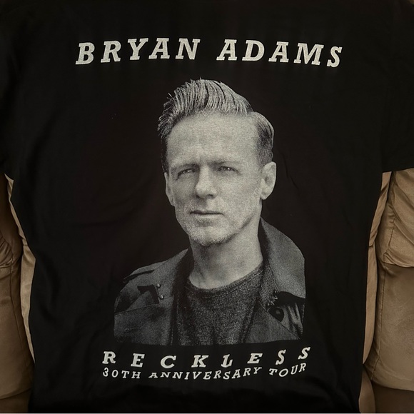 Bryan Adams Reckless 40th Anniversary Tour Shirt - Picture 2 of 6